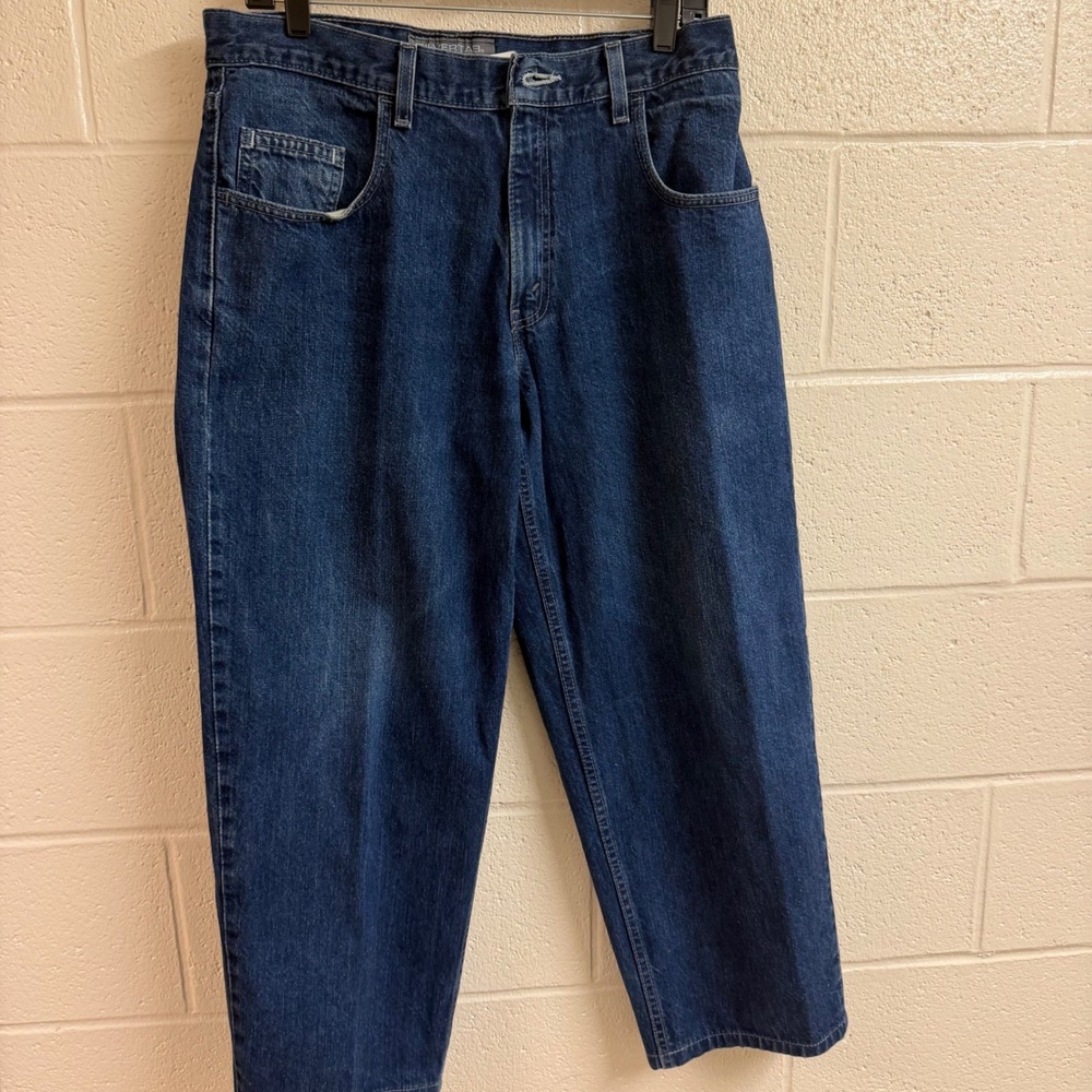 Levi's Mens SilverTab Relaxed Straight Y2K Jeans 34x28 Blue Baggy Skater Denim